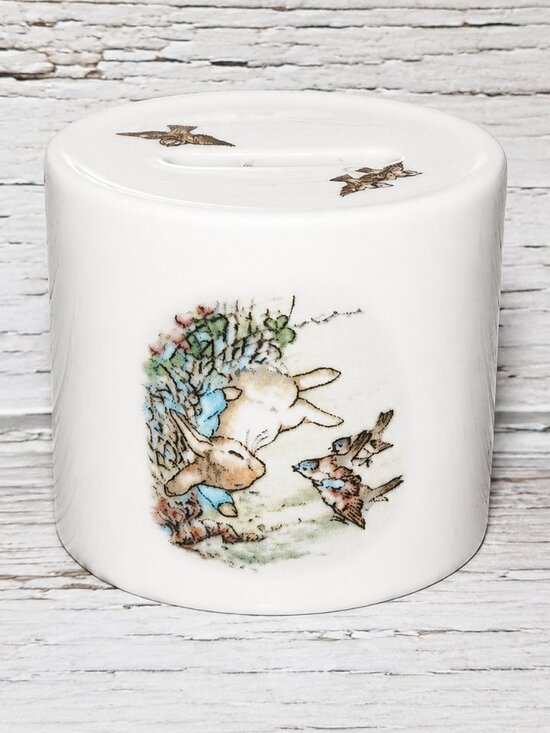 Wedgwood Other - Wedgwood Beatrix Potter Peter Rabbit Coin Bank Nursery Decor Baby Shower Gift